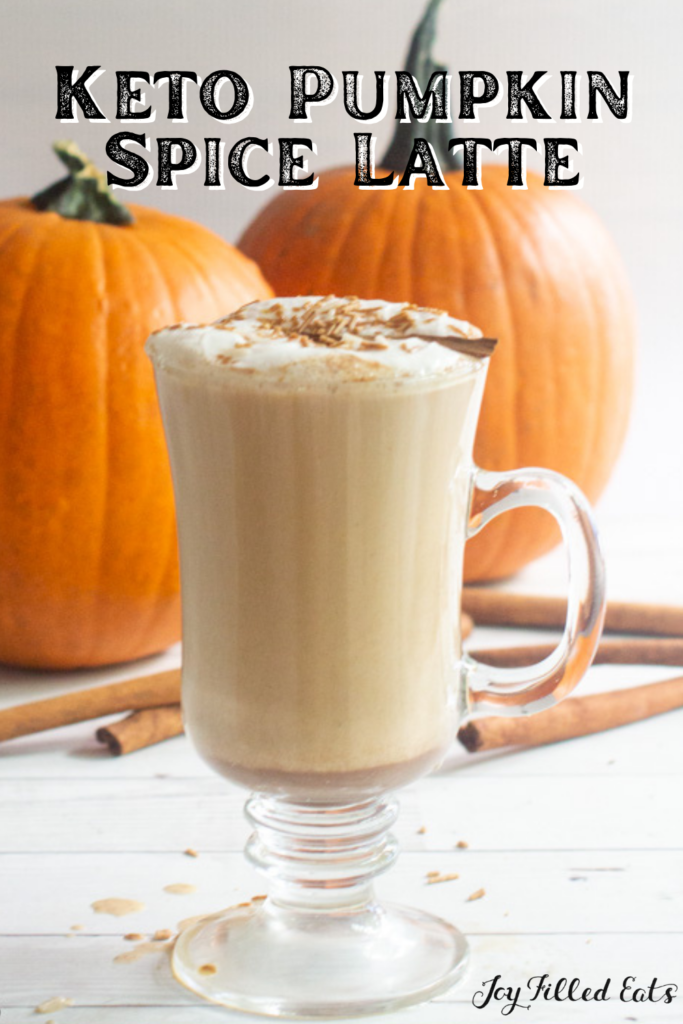 pinterest image for Keto Pumpkin Spice Latte