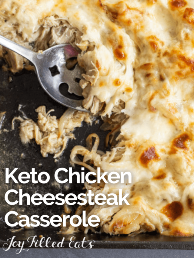 Keto Philly Chicken Cheesesteak Casserole