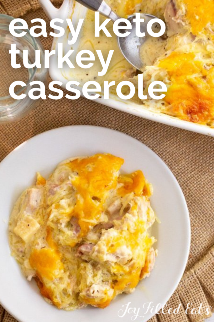 pinterest image for keto turkey casserole (1)