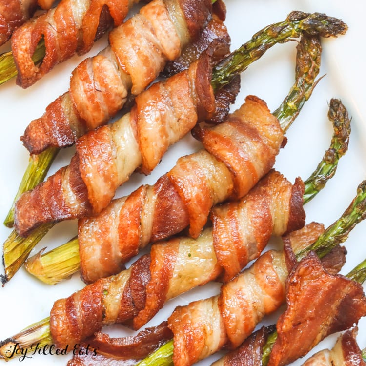 Air Fryer Bacon Wrapped Asparagus - Keto, Low Carb, Easy, Gluten-Free