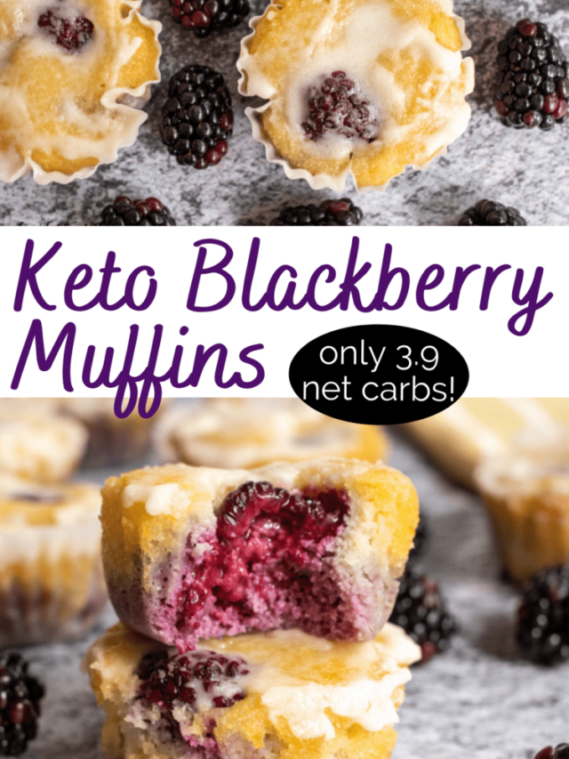 Keto Blackberry Muffins