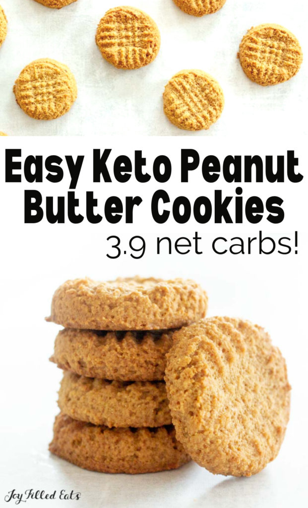 pinterest image for dairy-free peanut butter cookies