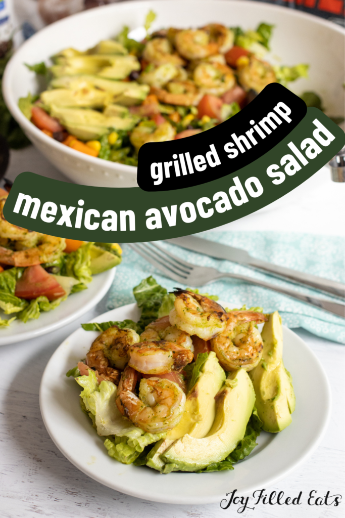 pinterest image for mexican avocado salad