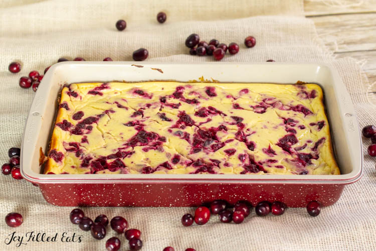 side view of the cranberry swirl bars