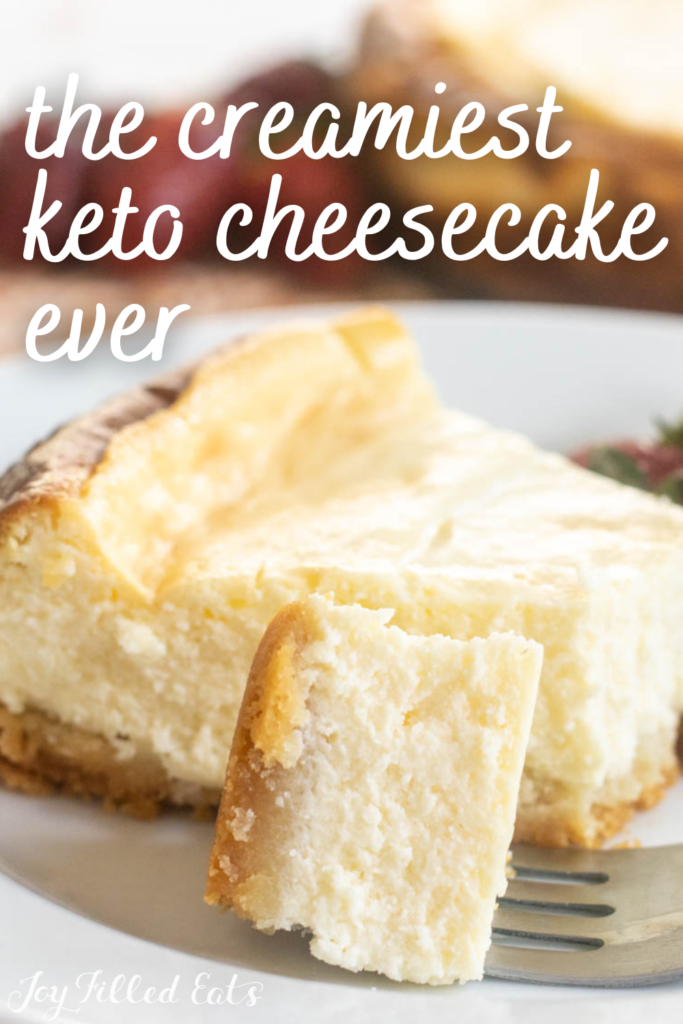 pinterest image for keto cheesecake