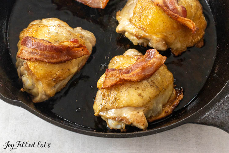 cast iron chicken with bacon
