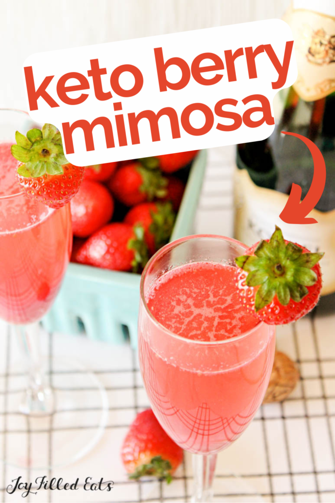 pinterest image for keto mimosa