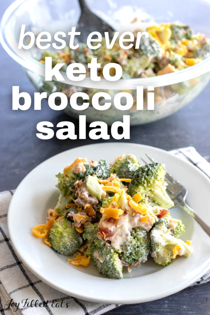 pinterest image for keto broccoli salad (1)
