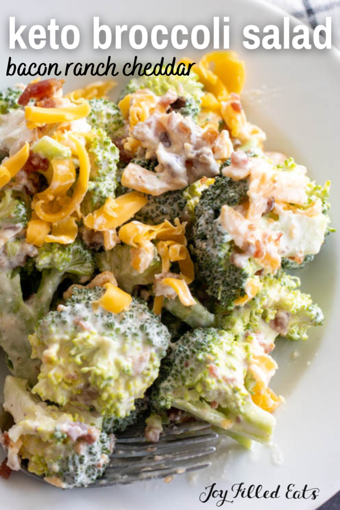 pinterest image for keto broccoli salad (1)