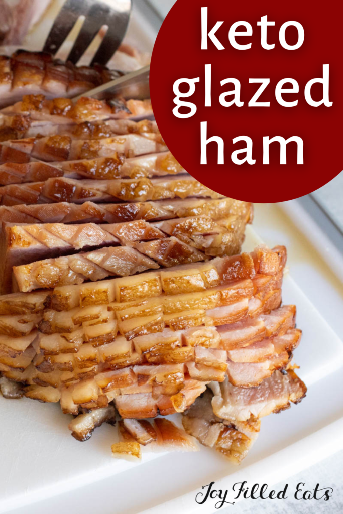 pinterest image for keto glazed ham (1)