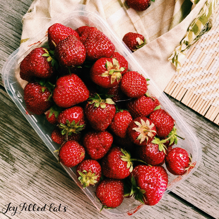 basket of strawberries 