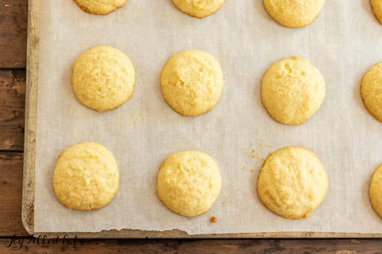 cookies on pan