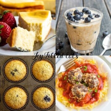collage of High Protein Low Carb Recipes