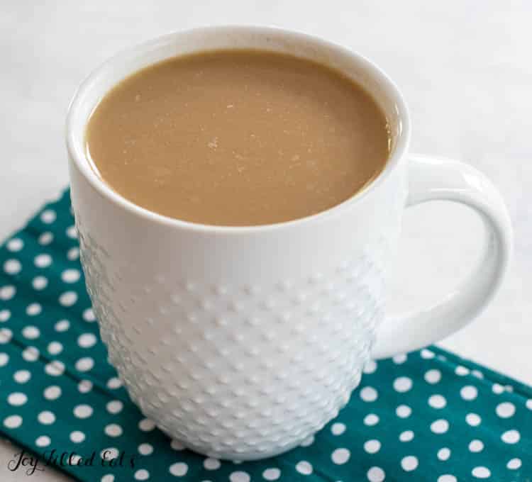 keto coffee recipe with heavy cream in mug