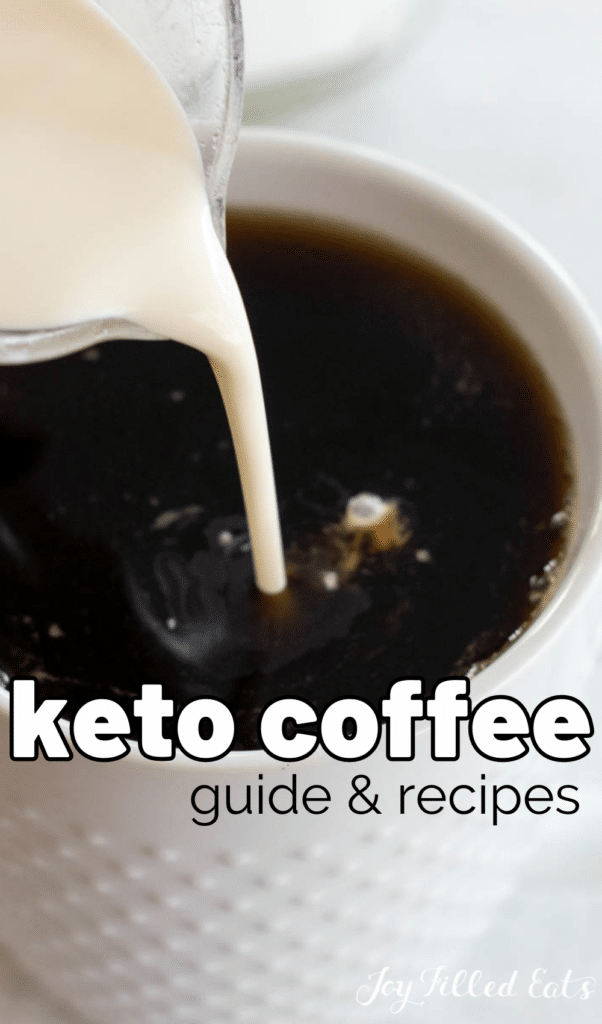 pinterest image for keto coffee recipe
