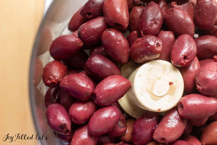 kalamata olives in food processor