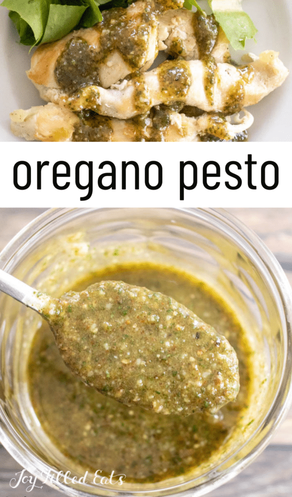 pinterest image for oregano pesto (1)