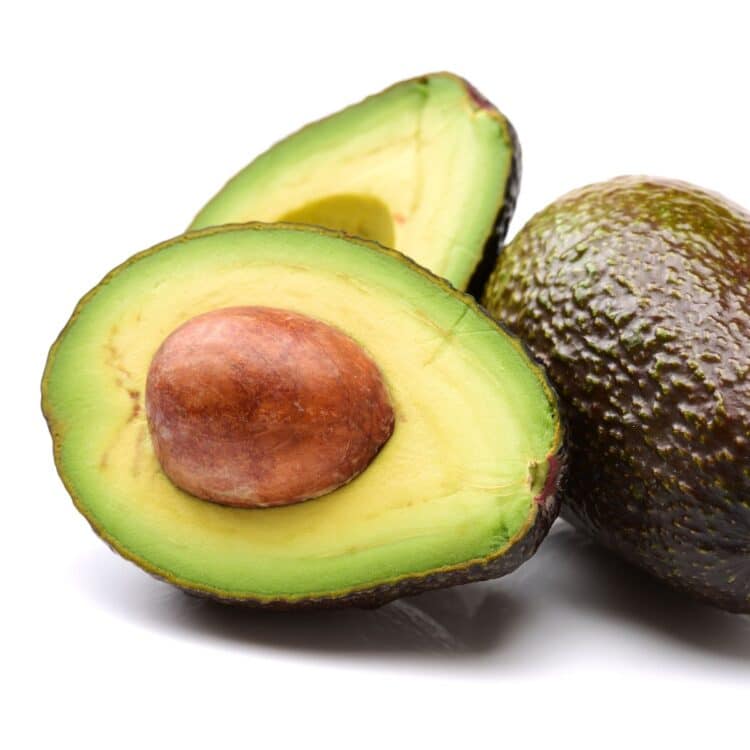 halved avocado