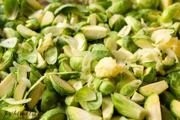 raw brussels sprouts with ghee