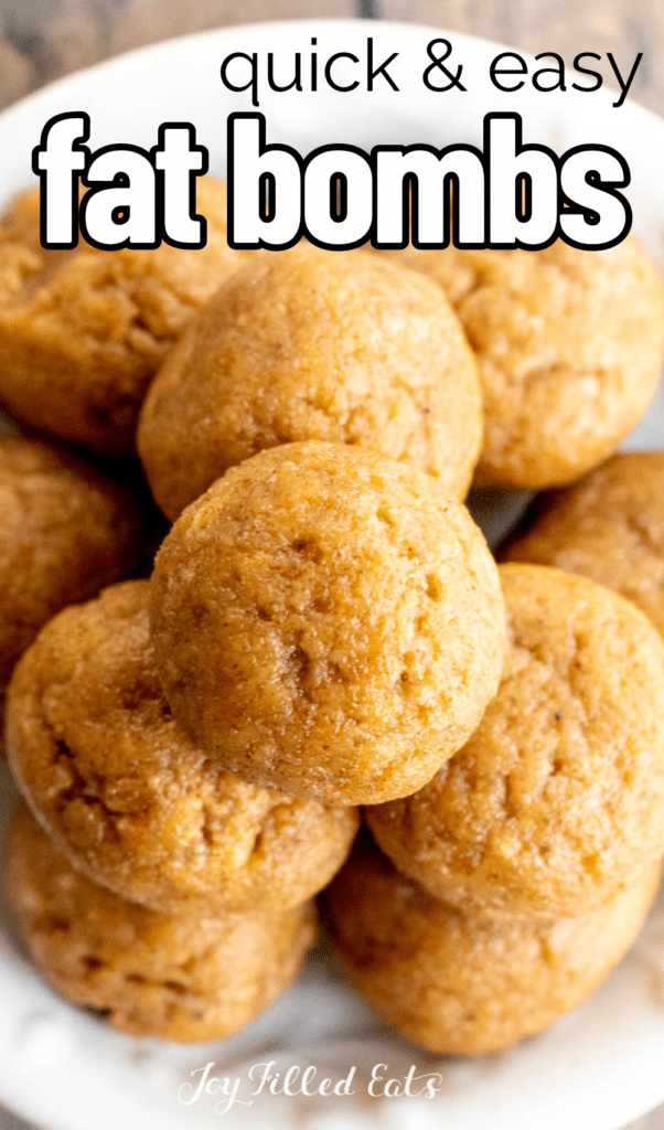 pinterest image for 3-ingredient fat bombs