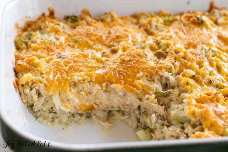 piece missing from the keto chicken and rice casserole recipe