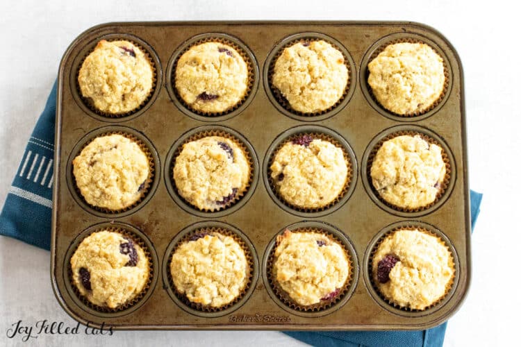 almond flour oatmeal muffins in muffin tin