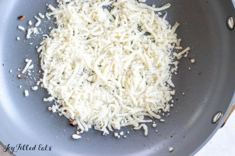 mozzarella in frying pan