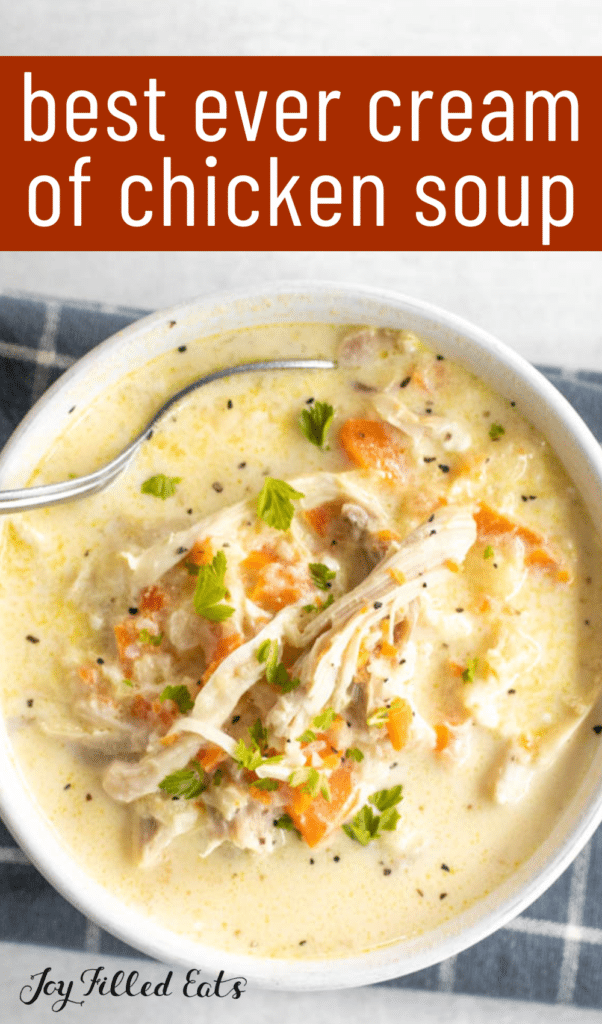 pinterest image for cream of chicken soup