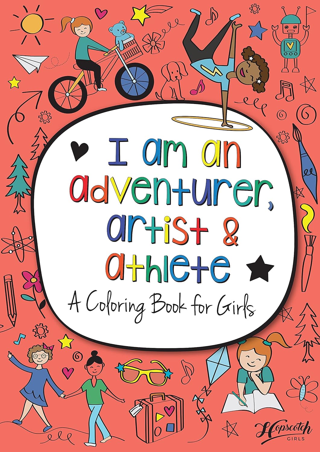 hopscotch girls coloring book