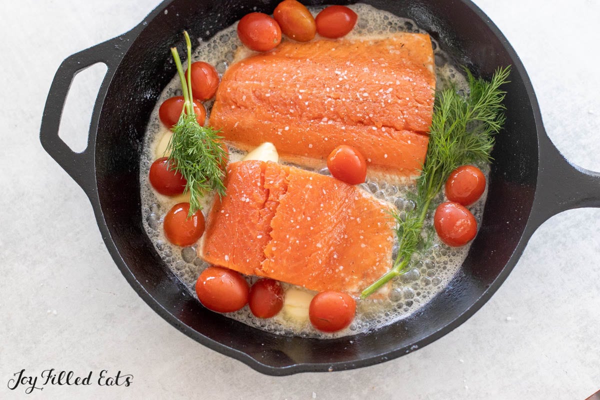 Butter Poached Salmon | Easy 15 Minute Recipe