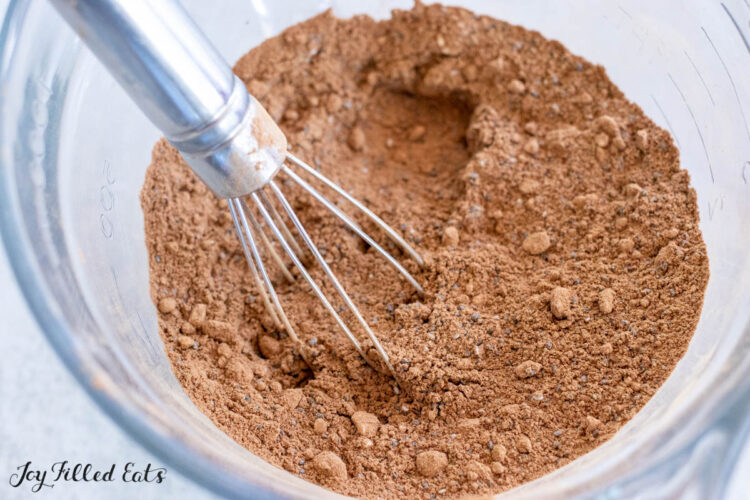 whisk in dry ingredients in bowl
