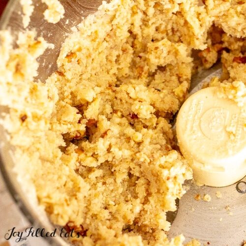 Dough for the cookies in the food processor bowl