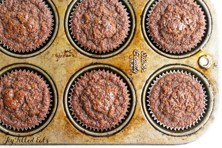 baked muffins in tin