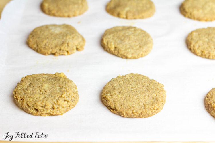 dough in circles on parchment