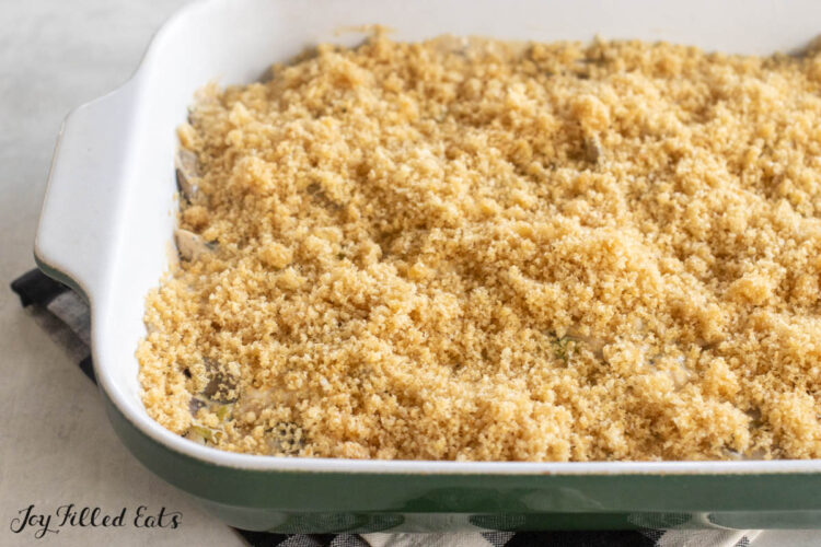 pork rind crumb topping added