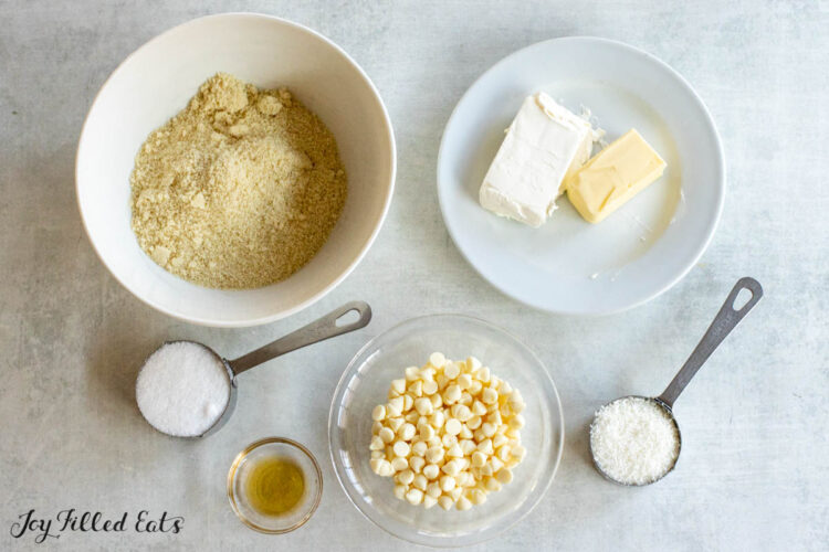 ingredients in bowls