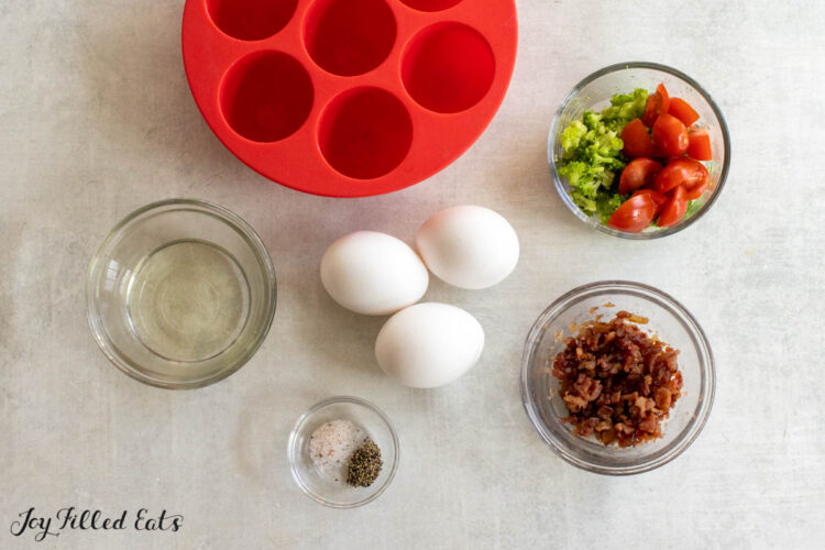ingredients in small bowls