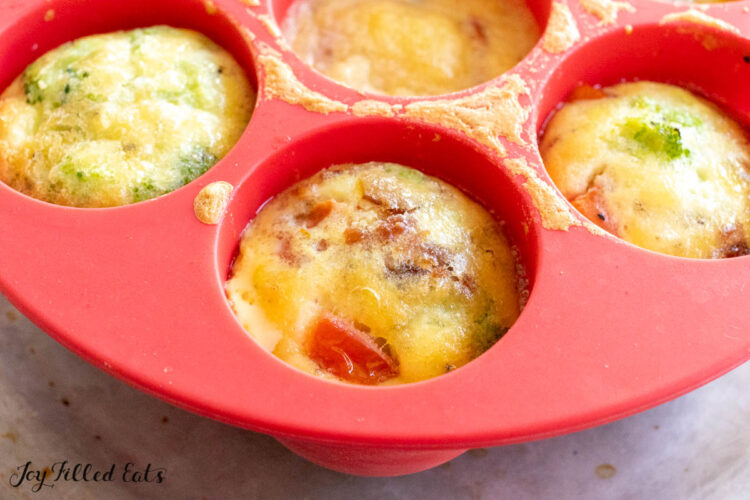 egg bites in silicone mold