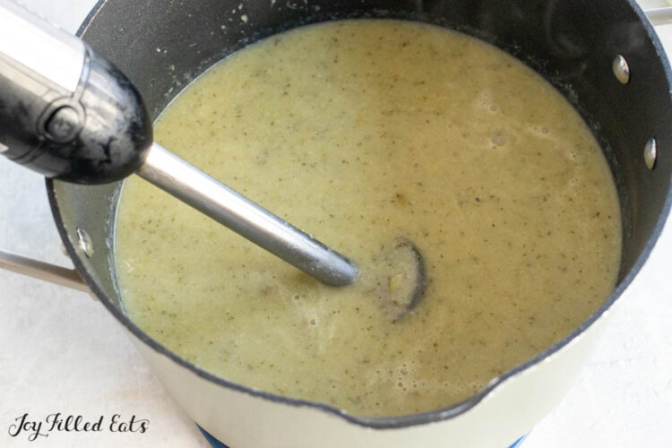 immersion blender in pot