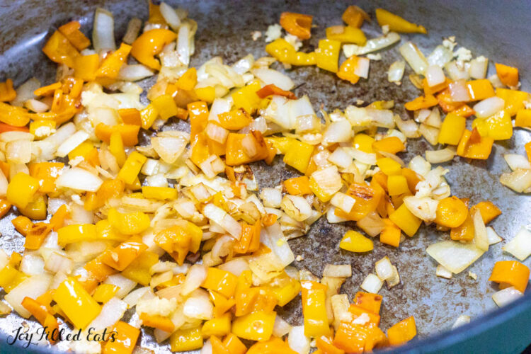 vegetables cooking in stock pot