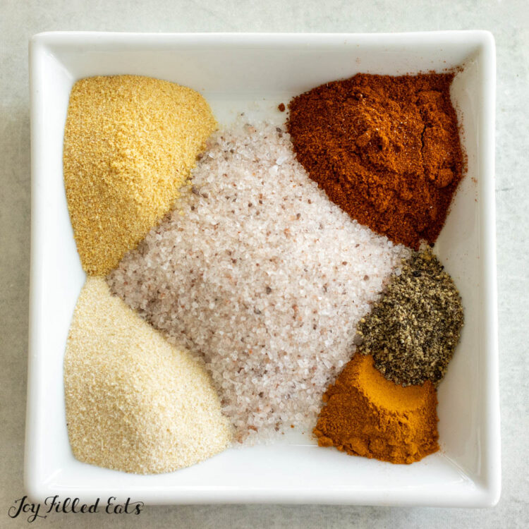 ingredients on small plate