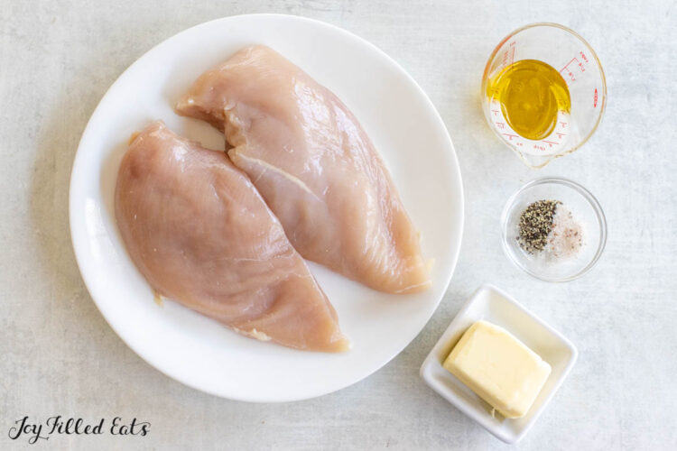 ingredients on plate and in small bowls