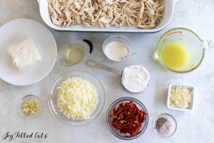 ingredients in small bowls