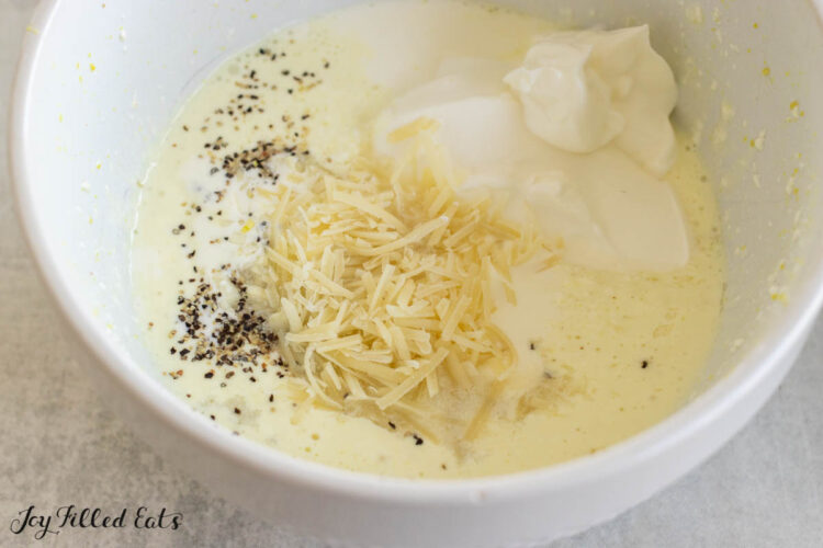 sauce ingredients in bowl