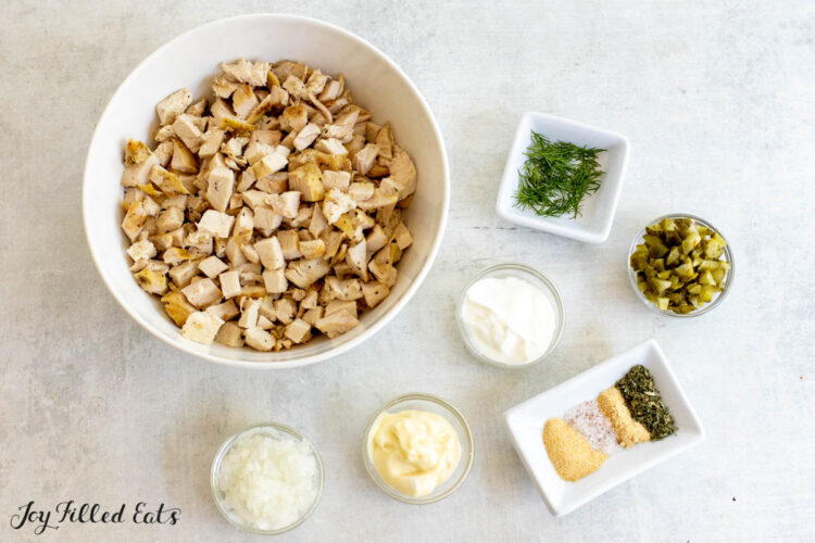 ingredients in small bowls