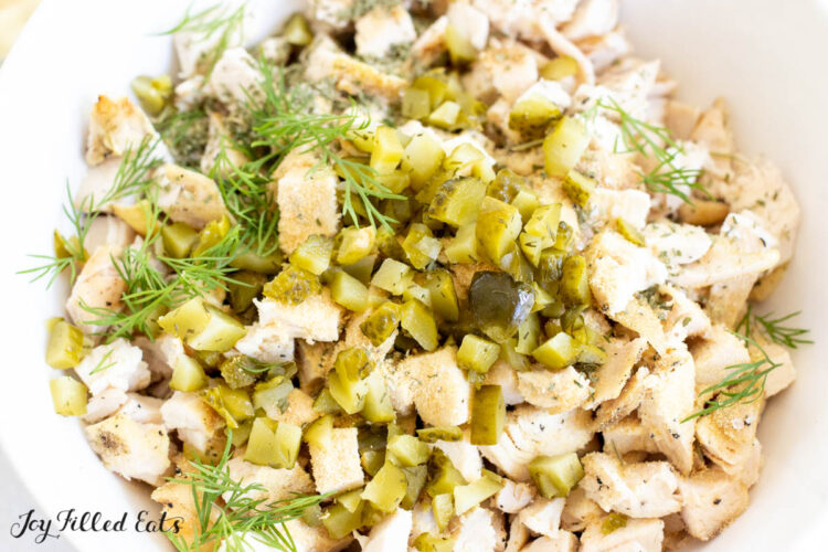 ingredients added to bowl