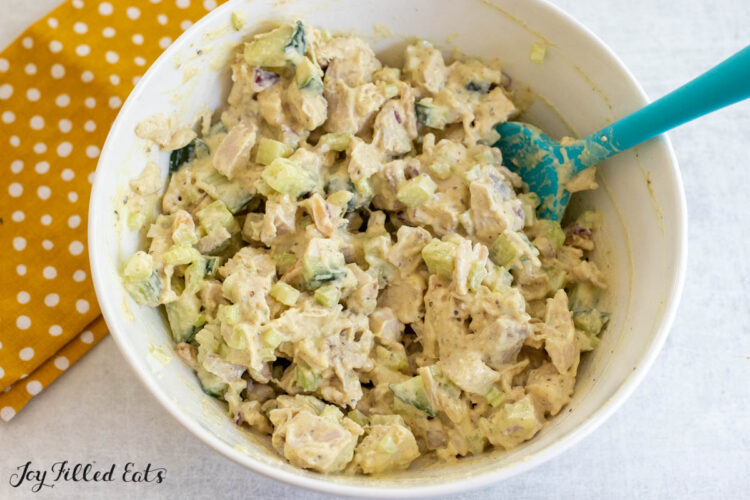 mixed ingredients in bowl