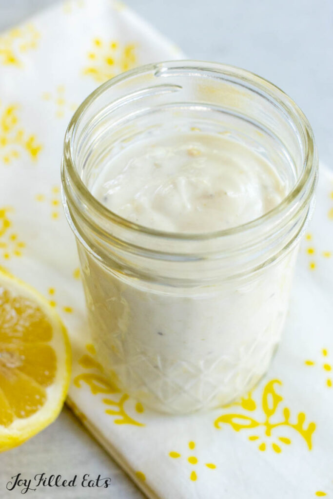 jar with dressing