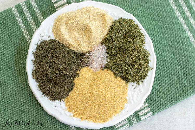 ingredients on plate
