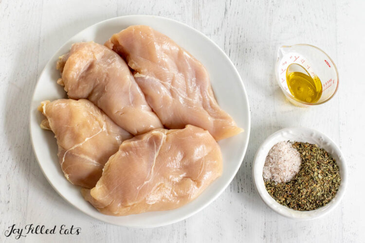 ingredients on plates